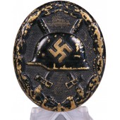 Verwundetenabzeichen 1939 in schwarz - W. Deumer Buntmetall, märkt 