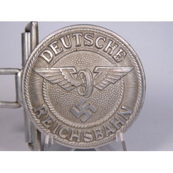 Cinturón de los oficiales de Deutsche Reichsbahn con hebilla de aluminio. Espenlaub militaria