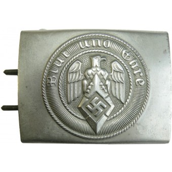 Fibbia della Gioventù Hitleriana M4/110 Josef Feix & Söhne. Acciaio opaco. Espenlaub militaria