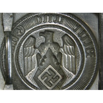 Fibbia della Gioventù Hitleriana M4/110 Josef Feix & Söhne. Acciaio opaco. Espenlaub militaria