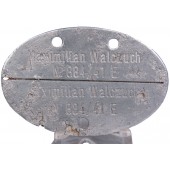 Kriegsmarine ID tag. Oostzee Maximilian Walzuch