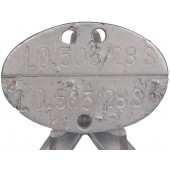 Личный Медальон Kriegsmarine. LO. 503/28S . Алюминий