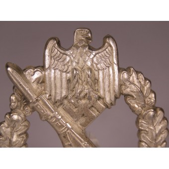 Assmann jalkaväen rynnäkkömerkki hopeaa, lähes uudenveroinen.. Espenlaub militaria