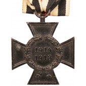 Ehrenkreuz für Witwen und Waisen 1914-18. O 10. Rauta mustalla lakalla
