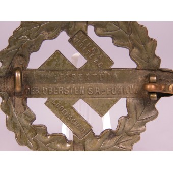 SA-Wehrabzeichen in Bronze. 2-й Тип. Berg und Nolte. Магнитный. Espenlaub militaria