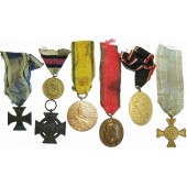 Satz von 7 Medaillen und Auszeichnungen des kaiserlichen Deutschlands