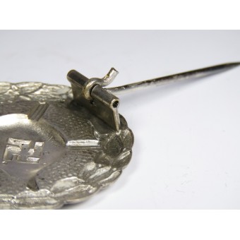 Verwundetenabzeichen in Silber. Erster Typ. Buntmetall. Espenlaub militaria