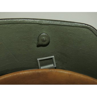 Casque allemand en acier, modèle 1916, double décalque. Un des premiers casques de la Wehrmacht. Espenlaub militaria