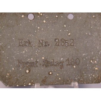 Médaillon de mort de prisonnier de guerre du Frontstalag 180. Amboise. Espenlaub militaria