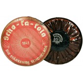Scho-Ka-Kola. Tysk choklad för trupper 1941 burk med innehåll