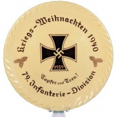 Platta till minne av den 79:e infanteridivisionen från Wehrmacht