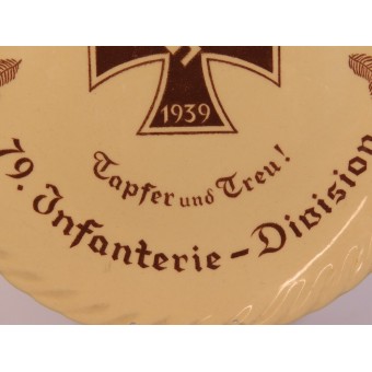 Памятное блюдо 79-й пехотной Дивизии Вермахта. Espenlaub militaria