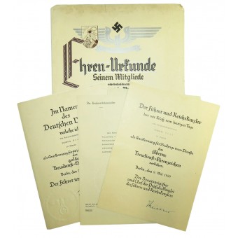 Una serie di documenti di riconoscimento per un funzionario delle ferrovie del Terzo Reich. Espenlaub militaria