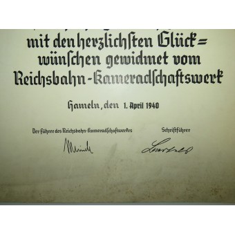 Una serie di documenti di riconoscimento per un funzionario delle ferrovie del Terzo Reich. Espenlaub militaria