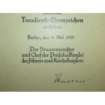 En uppsättning utmärkelser för en järnvägstjänsteman i Tredje riket. Espenlaub militaria