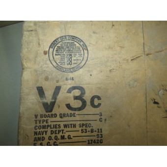 Caja de embalaje para estofado estadounidense entregado a la Unión Soviética en el marco del Lend-Lease. Raro.. Espenlaub militaria