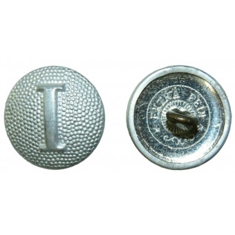 Wehrmacht or HJ shoulderstrap button with roman number 1. Espenlaub militaria