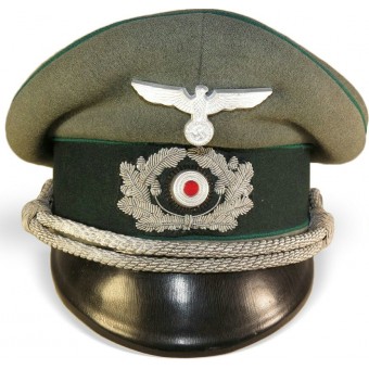 3 officiers allemands du Reich pare-soleil chapeau pour Heer Gebirgsjäger ou administration. Espenlaub militaria