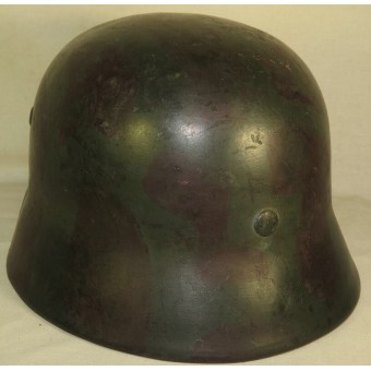 Duitse Wehrmacht Heer M 35 Camo Double Decal Helm. Espenlaub militaria