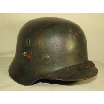 Deutsche Wehrmacht Heer M 35 camo Doppelabziehbild Helm. Espenlaub militaria