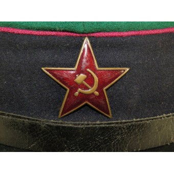 Soviética rusa M sombrero de visera 27 para las tropas de la guardia de fronteras de la NKVD. Espenlaub militaria