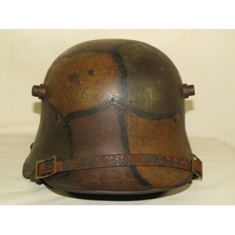 Ww 1 camoufleerde Duitse helm- mimikri. Espenlaub militaria