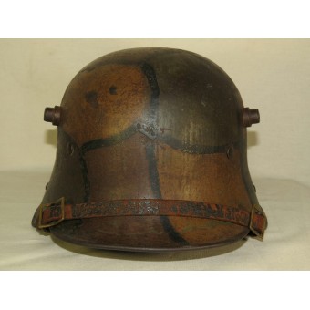 Ww 1 camoufleerde Duitse helm- mimikri. Espenlaub militaria