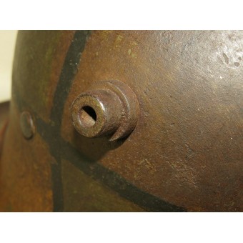 WW 1 getarnter deutscher Helm - Mimikri. Espenlaub militaria