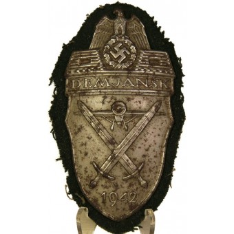 WW2 Saksan Sleeve Shield Award - Demjansk 1942. Espenlaub militaria