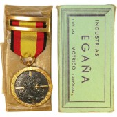 1936 Spanish Civil War Medal by Industrias Egaña- Medalla de la Campaña 1936-1939