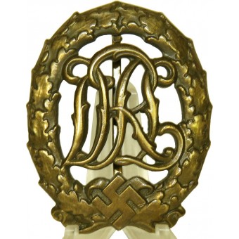 Distintivo sportivo del Terzo Reich in bronzo DRL, Wernstein Jena, DRGM 35269. Espenlaub militaria
