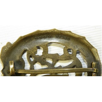 Insignia deportiva DRL de bronce del III Reich, Wernstein Jena, DRGM 35269. Espenlaub militaria