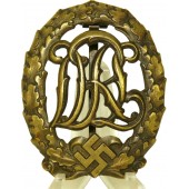 Distintivo sportivo del Terzo Reich di grado bronzo DRL, Ferdinand Wagner, DRGM 35269