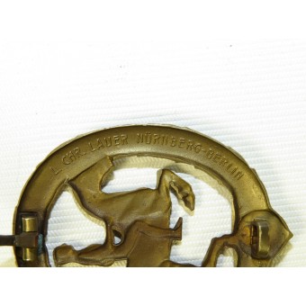 3rd Reich Deutsches Reiterabzeichen Klasse 3 in Bronze German Horsemans Badge bronze. Espenlaub militaria