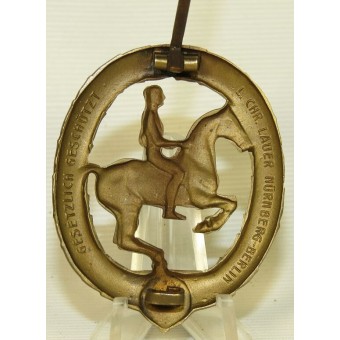 3er Reich Deutsches Reiterabzeichen Klasse 3 en bronce Insignia de jinete alemán bronce. Espenlaub militaria