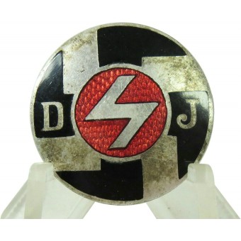 Terzo Reich DJ - distintivo membro Deutsche Jungfolk, GES.GESCH. Espenlaub militaria