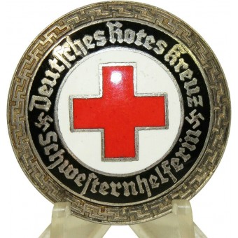 Terzo Reich Croce Rossa distintivo servizio per infermiera aiutante. Deutsches Rotes Kreuz. Schwesternhelferin.. Espenlaub militaria