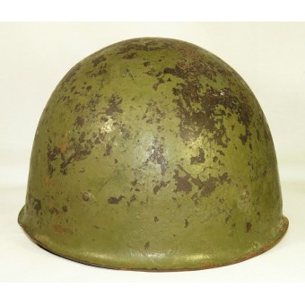 Russo WW2 acciaio casco M40, variante con 6 rivetti, ridipinto.. Espenlaub militaria