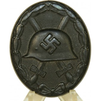 Black wound badge/Verwundetenabzeichen in Schwarz. Mint condition. Espenlaub militaria
