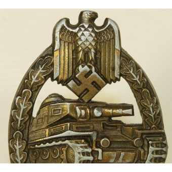 Bronze tank assault badge by EWE. Espenlaub militaria