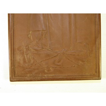 Commemorative ceramic plaque  Demjansk Pocket- Ilmensee, made by Meisson. Espenlaub militaria