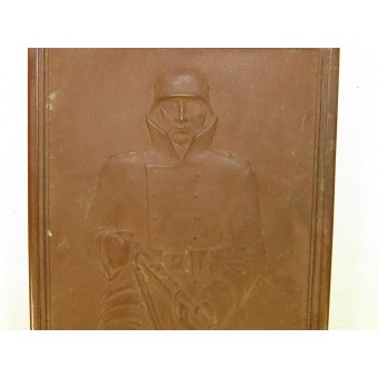 Commemorative ceramic plaque  Demjansk Pocket- Ilmensee, made by Meisson. Espenlaub militaria