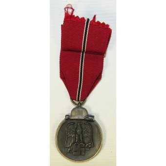 Eastern Front Medal 1941/42. Wio Medaille, zilver / zwarte afwerking. Munt.. Espenlaub militaria
