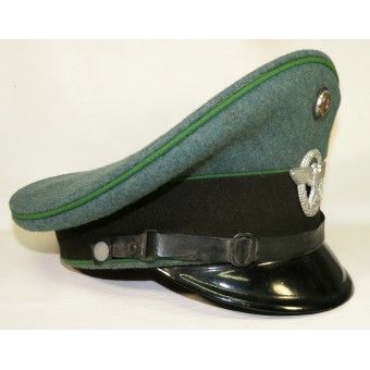 Sombrero de visera alemán WW2 policía Ordnungspolizei de filas alistadas. Espenlaub militaria