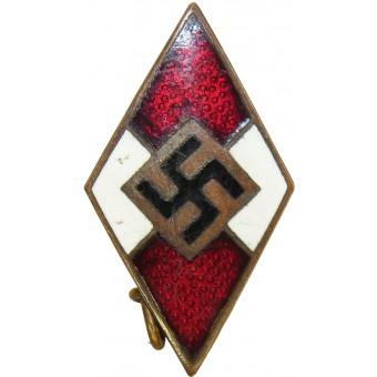 Hitler Jugend. insignia miembro de HJ. Temprano. Ges.Gesch marcada. Espenlaub militaria