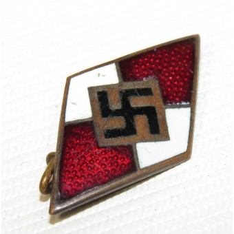 Hitler Jugend. insignia miembro de HJ. Temprano. Ges.Gesch marcada. Espenlaub militaria