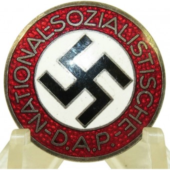 NSDAP Parteimitglied Anstecknadel M1/72 RZM - Fritz Zimmermann, Stuttgart. Espenlaub militaria