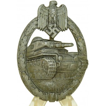 PAB - Distintivo dassalto per carri armati Panzerkampfabzeichen. Classe argento. Espenlaub militaria