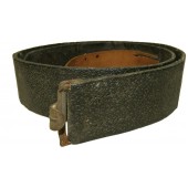 Rare ceinture en cuir ersatz de la Wehrmacht ou de la Waffen SS.