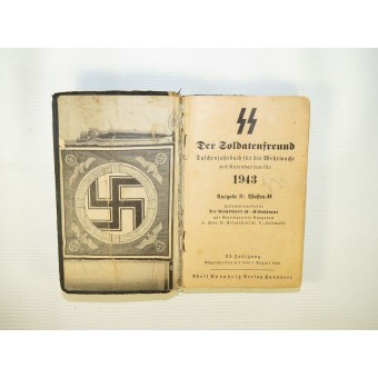 Waffen-SS calendrier de poche, 1943, 1943 Der Soldatenfreund. Espenlaub militaria